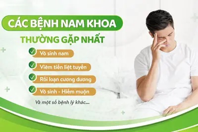 10 bệnh nam khoa thường gặp và cách chữa