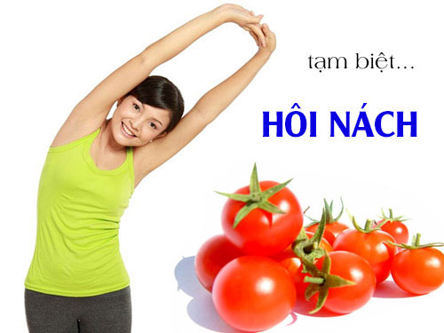 Cách chữa ra mồ hôi nách với cà chua