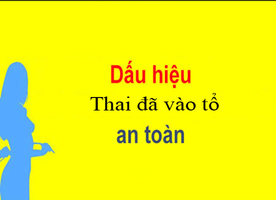 11 Dấu hiệu thai đã vào tổ an toàn, thành công