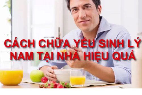 Cách chữa bệnh yếu sinh lý lại nhà