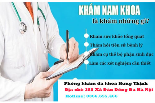 Khám nam khoa là khám những gì