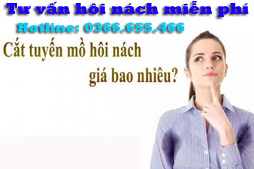 Chi phí phẫu thuật cắt tuyến mồ hôi nách hết bao nhiêu tiền?
